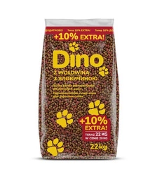 DINO Cibo secco per cani con manzo 20 kg + 10% in omaggio