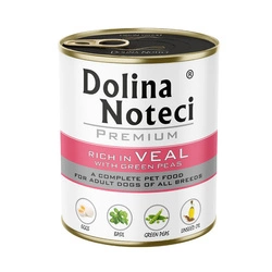 Dolina Noteci PREMIUM ricco di carne di vitello con piselli verdi 800g