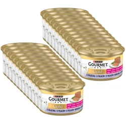 Purina Gourmet Gold Kitten mousse con carne di vitello 24x85g