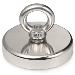 Magnete da pesca al neodimio potente, occhio 90 mm, 350 kg, 1 pz.