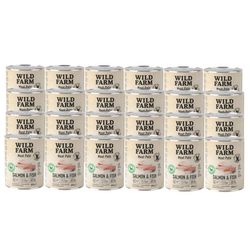 WILD FARM Pate Salmon&Fish 24x800g cibo senza glutine per cani