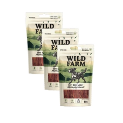 WILD FARM Petto d'anatra morbido 3x80 g snack per cani