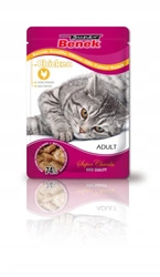 SUPER BENEK Bustina per gatti adulti con pezzi di pollo 100g