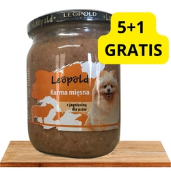Leopold cibo per cani a base di carne di agnello 6x500g (Barattolo)