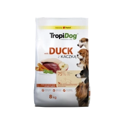 TROPIDOG Premium Adult Small Breeds con anatra e riso 8 kg
