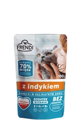 Frendi Pezzi in salsa delicata con tacchino 100g