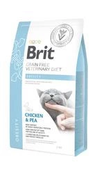 Brit Grain Free Veterinary Diet Cat Obesity Pollo con piselli 2kg