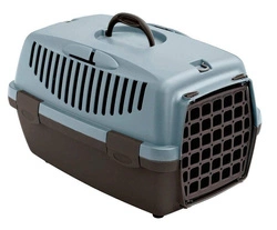 STEFANPLAST Transporter Gulliver 1 con porta in plastica grigio-blu 48 x 32 x 31 cm