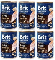 Brit Premium by Nature Pesce con pelle di pesce 6x800g
