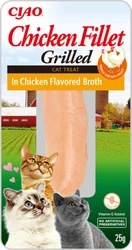 INABA  Chicken Fillet per gatto - Pollo in brodo di pollo 25g