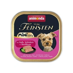 ANIMONDA Vom Feinsten mini adult  vitello/prosciutto/basilico 100 g