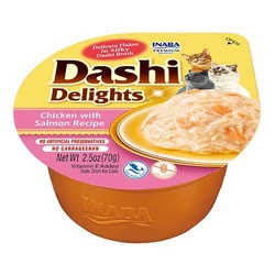 Inaba DASHI cibo complementare per gatti - pollo e salmone 70 g