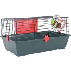 Zolux Gabbia classica 59cm grigio-rosso