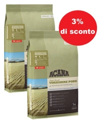 Acana Singles Yorkshire Pork 2x11,4kg - 3% di sconto in un set