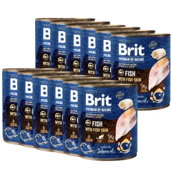 Brit Premium by Nature Pesce con pelle di pesce 12x800g