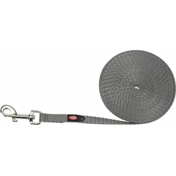 TRIXIE Guinzaglio da addestramento per cani di piccola taglia, fettuccia, XS-S: 5m/10mm, molto leggero, grafite