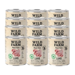 WILD FARM Pate Lamb 12x800g cibo senza glutine per cani