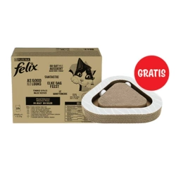 FELIX Sensations 120x85g + Tiragraffi in cartone Trixie