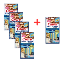 INABA Cat Meal Topper Tuna With Scallop Recipe 4x14 (56g) 4+1 GRATIS