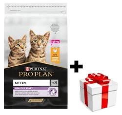 PRO PLAN Kitten Healthy Start Cibo per gattini ricco di pollo 10 kg + sorpresa per il gatto GRATIS