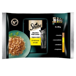 Sheba Delicacy In Jelly sapori di pollame 4x85g