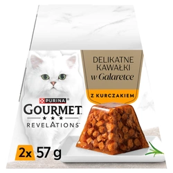 GOURMET Revelations Delicate Pezzetti in Gelatina con Pollo 2x57g