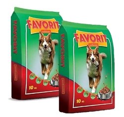 Favorit Cibo secco per cani con manzo 2 x 10 kg