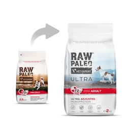 Vetexpert RAW PALEO ULTRA BEEF ADULT MINI 2KG