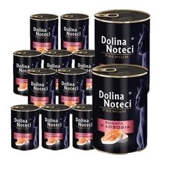 Dolina Noteci Cibo Premium per gatti ricco di salmone 400g x12