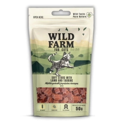 WILD FARM stelline di agnello con taurina 50 g snack per gatti