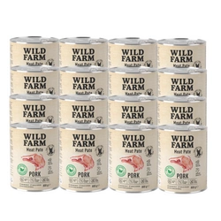 WILD FARM Pate Pork 12x800g cibo per cani senza glutine