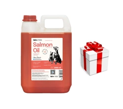 LAB V Olio di salmone per cani e gatti 5000ml + sorpresa per il cane GRATIS
