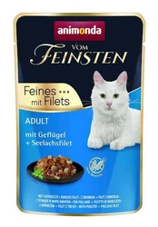 ANIMONDA Cat Vom Feinsten Adult Pollame + filetto di pollock bustina 85g