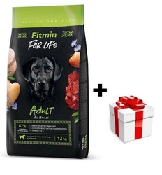 FITMIN Dog For Life Adult All Breeds 12kg + sorpresa per il cane GRATIS