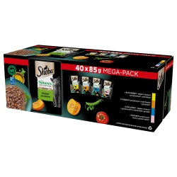 SHEBA Nature’s Collection Selection of Flavors 40x85 g – alimento umido completo per gatti adulti, in salsa