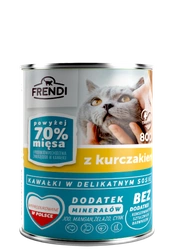 Frendi Pezzi in salsa delicata con pollo 800 g per un gatto