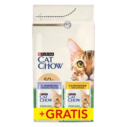 PURINA Cat Chow Sterilised Alimento ricco di pollo 1,5 kg + 2 bustine GRATIS