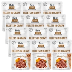 Brit Care Cat Pouches Fillets In Gravy With Hearty Duck 12x85g