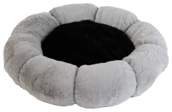 UNIQ PETS letto rotondo per animali FLOWER grigio S 36x36x8 cm