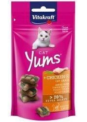 Vitakraft Gatto Yums Snack di pollo ed erba 40g