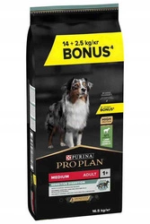 PRO PLAN Sensitive Digestion Medium Adult Alimento per cani ricco di agnello 14 kg + 2,5 kg