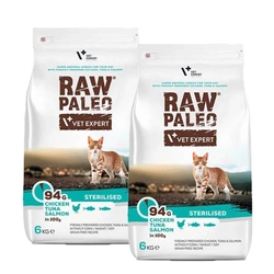 Vetexpert RAW PALEO STERILISED CAT 2x6kg