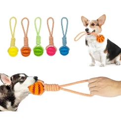 NUXIE Giocattolo per cani fune con palla 30 cm