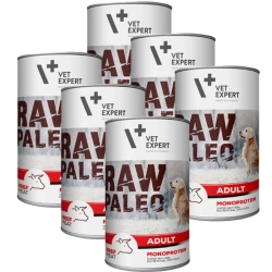 VETEXPERT Raw Paleo Adult Beef 6x400g