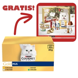 Purina Gourmet Gold Cibo per gatti in vaschetta 48 x 85 g + Calendario dell'Avvento GRATIS!