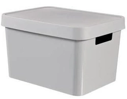 Curver Infinity Contenitore di stoccaggio con coperchio grigio da 17 l