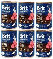 Brit Premium by Nature Manzo con Trippa 6x400g - di sconto in un set