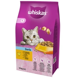 WHISKAS Cibo secco per gatti sterilizzati 1+ Sterile con pollo 14kg