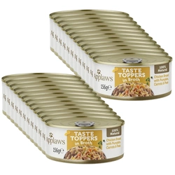 Applaws Taste Toppers Cibo umido naturale per cani Pollo con carote zucca e piselli in brodo Lattina da 24x156 g