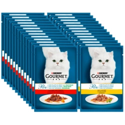 Purina Gourmet Perle Mini Filetti di cibo per gatti in salsa Mix di Sapori 26x85g